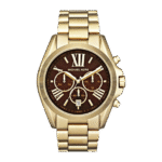 Montre Michael Kors Doré/Chocolat